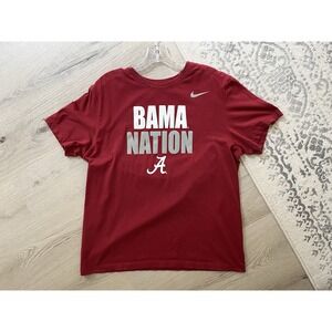 Nike University of Alabama Bama Nation Graphic TShirt Tee Large Swoosh College